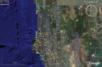 Map of cluster CCN