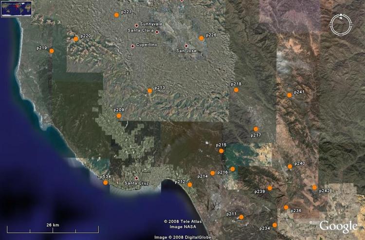 Map of CCS stations