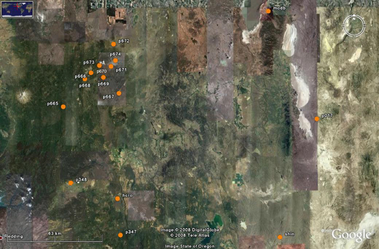 Map of CMP stations