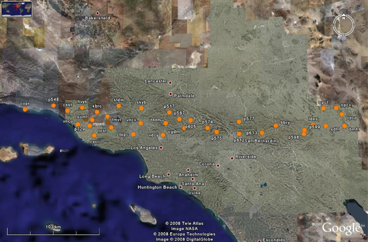 Map of CTN stations